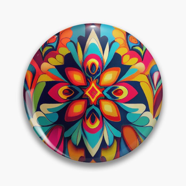 Artikelvorschau, Saturated Irregular Happy Bohemian Pattern Digital Painting entworfen und verkauft von CodeAndColors.
