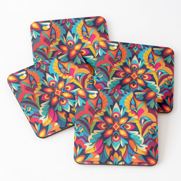 Item preview, Saturated Irregular Happy Bohemian Pattern Digital Painting designed and sold by CodeAndColors.