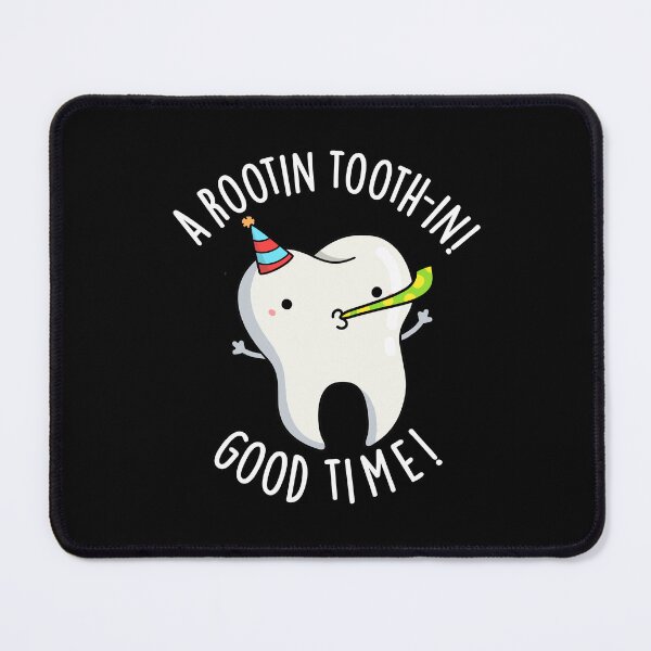 Item preview, Rootin Toothin Good Time Funny Tooth Puns (Dark BG) designed and sold by punnybone.