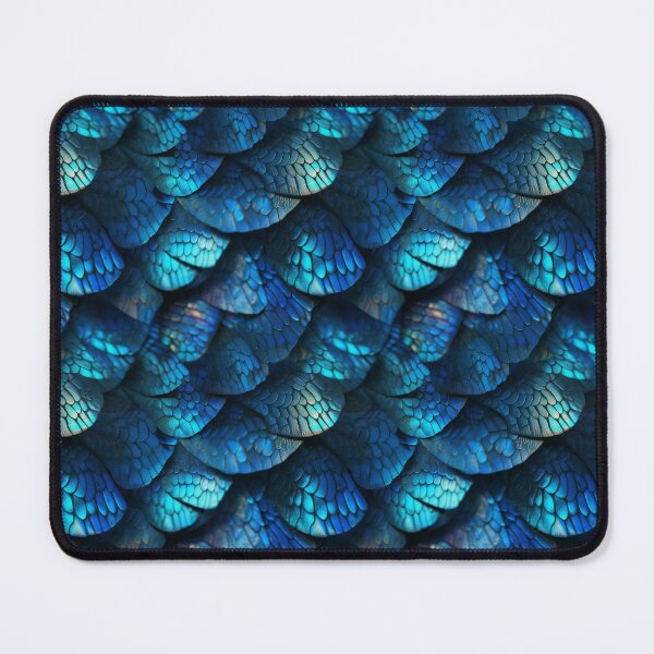 Artikelvorschau, Iridescent Blue Dragon Scales Pattern entworfen und verkauft von KitsoBerry.