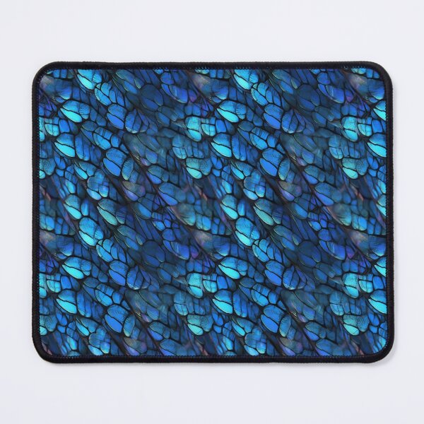 Item preview, Iridescent Blue Scale Texture Pattern designed and sold by KitsoBerry.