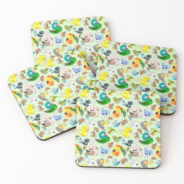 Item preview, Chaos of Exotic and Chubby Birds Pattern designed and sold by DynieKid.