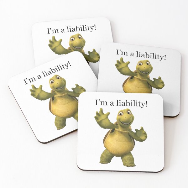 Item preview, liability turtle meme designed and sold by daisyink.