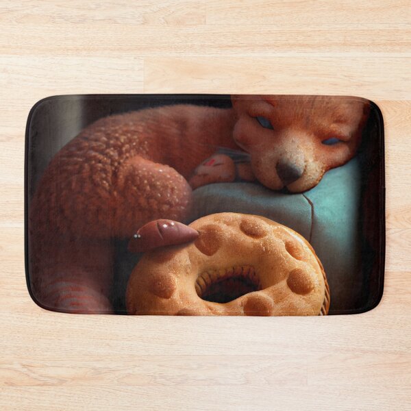 Item preview, Gingerbread and Mongoose Nap Time Digital Painting designed and sold by CodeAndColors.