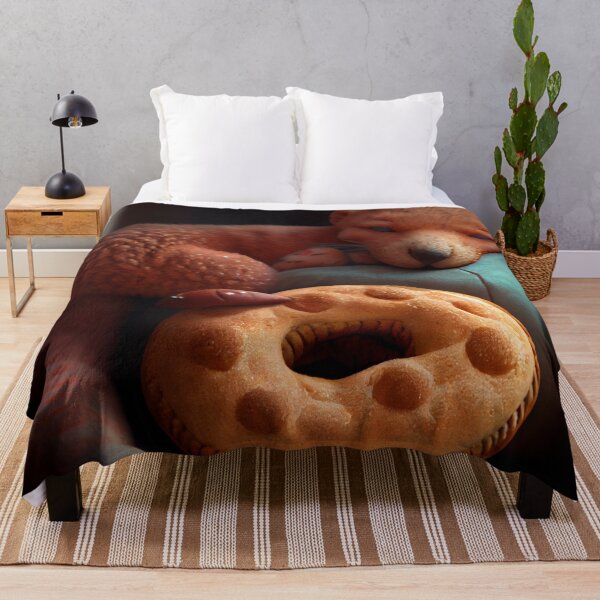Item preview, Gingerbread and Mongoose Nap Time Digital Painting designed and sold by CodeAndColors.