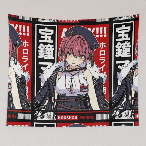 Item preview, Houshou Marine short hair with beret designed and sold by UDTee.