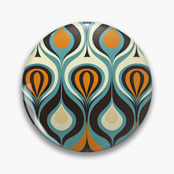Artikelvorschau, Flowing Midcentury Modern Pattern Digital Painting entworfen und verkauft von CodeAndColors.