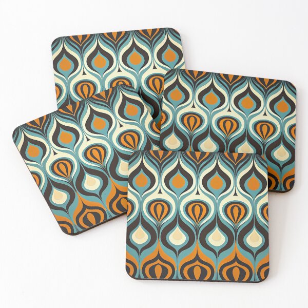 Item preview, Flowing Midcentury Modern Pattern Digital Painting designed and sold by CodeAndColors.
