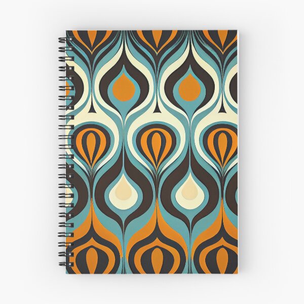Item preview, Flowing Midcentury Modern Pattern Digital Painting designed and sold by CodeAndColors.
