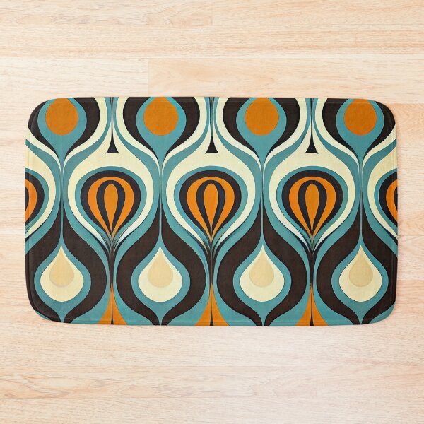 Item preview, Flowing Midcentury Modern Pattern Digital Painting designed and sold by CodeAndColors.