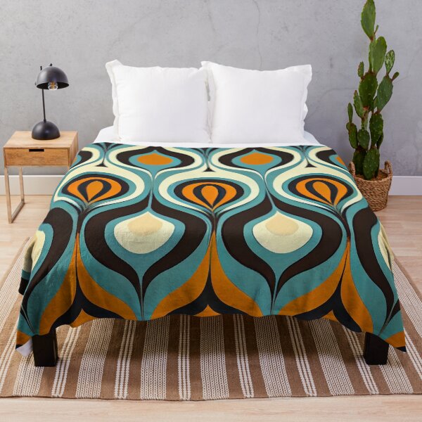 Item preview, Flowing Midcentury Modern Pattern Digital Painting designed and sold by CodeAndColors.