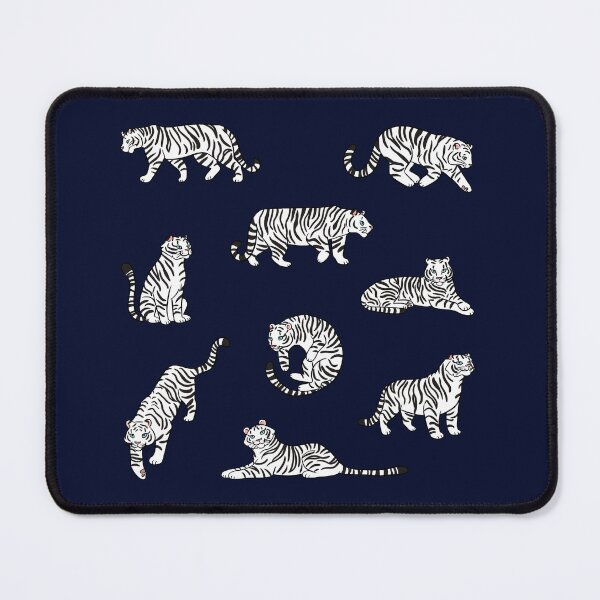 Item preview, Cute white tigers pattern  designed and sold by Yarafantasyart.