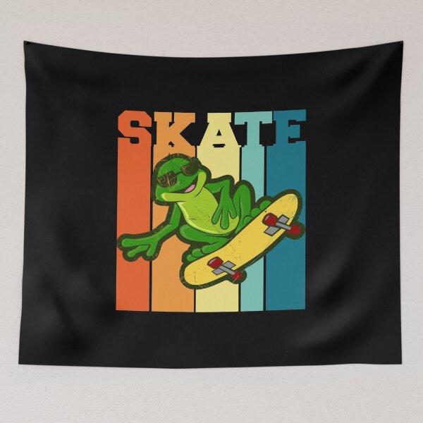Item preview, Retro Frog Skate Design with Bold Text designed and sold by ElLocoMus.