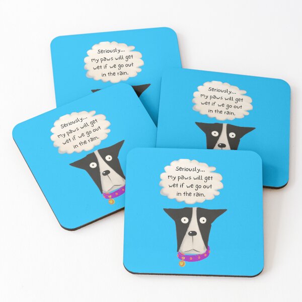 Item preview, Cooper the dog's thoughts - RAIN designed and sold by kookycomet.