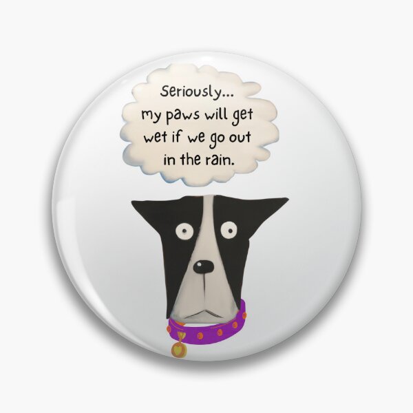 Item preview, Cooper the dog's thoughts - RAIN designed and sold by kookycomet.