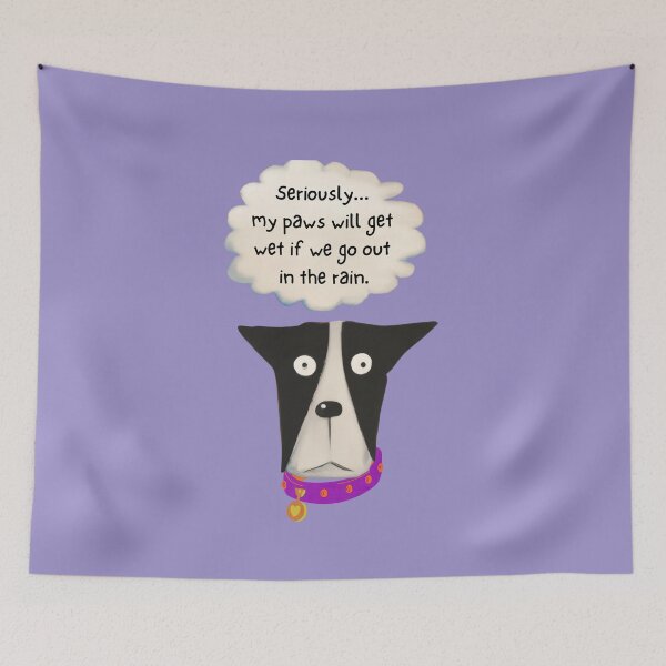 Item preview, Cooper the dog's thoughts - RAIN designed and sold by kookycomet.