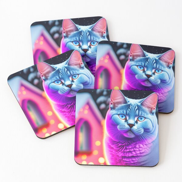 Artikelvorschau, So Glowy British Shorthair Cat entworfen und verkauft von Nocturne  Paws.