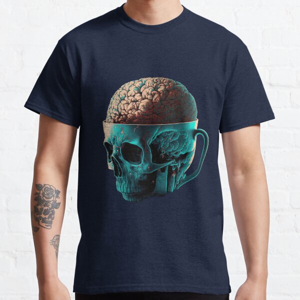 Vista previa del artículo con la obra «Caffeine Brain», diseñado y vendido por Daniel Mac.