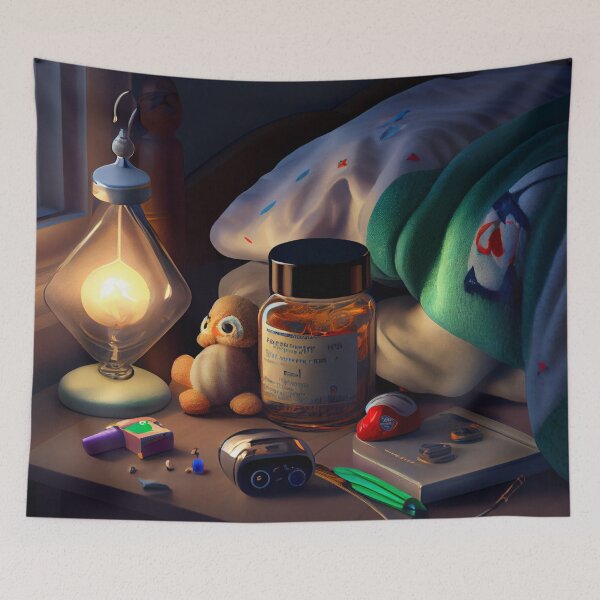 Item preview, Bedtime Essentials Digital Painting designed and sold by CodeAndColors.