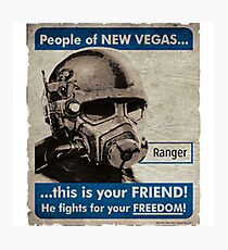 He Fights For Your Freedom! - NCR Photographic Print