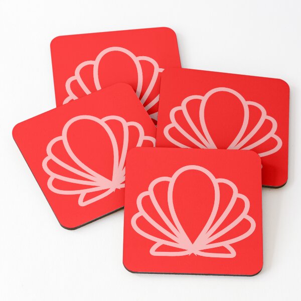 Item preview, Scallop Shell Stylised Red designed and sold by TheScraggyBeard.