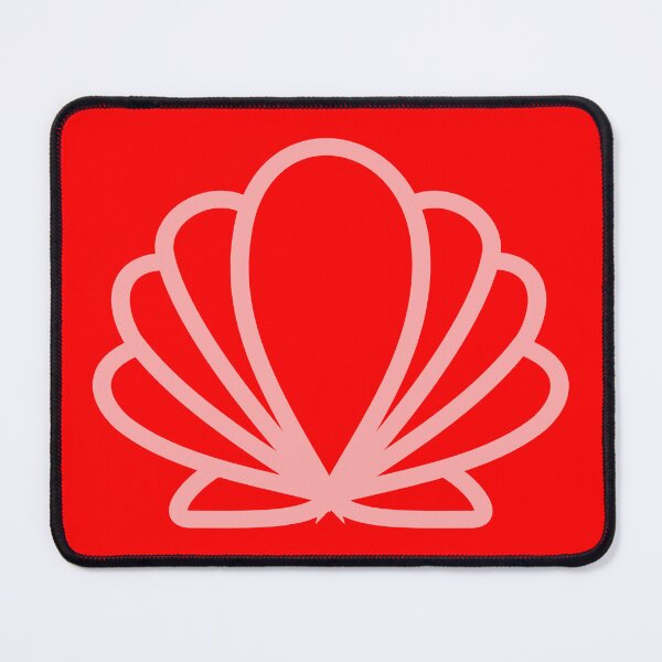 Item preview, Scallop Shell Stylised Red designed and sold by TheScraggyBeard.
