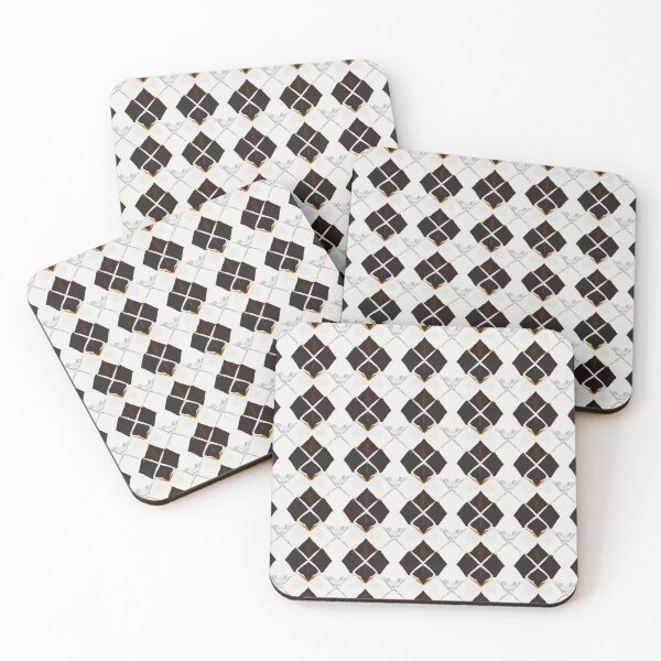 Item preview, Retro Tile Pattern Plaid White and Black designed and sold by RetroTile.