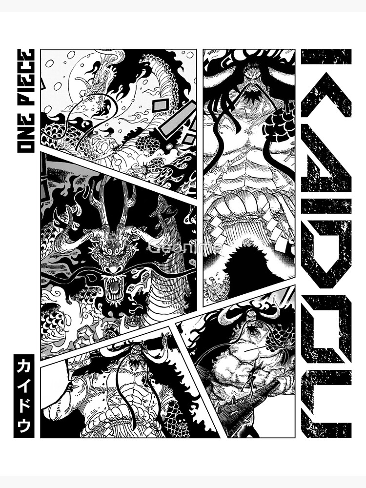 Queen - One Piece Manga Panel black version Sticker for Sale by Geonime