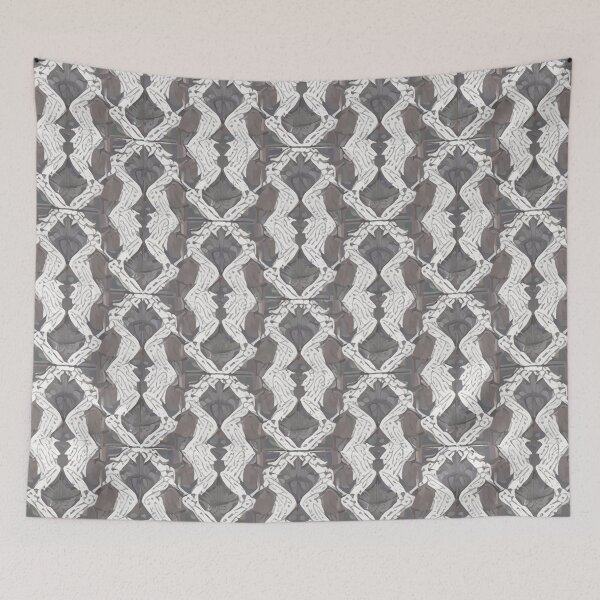 Item preview, Retro Tile Pattern Silver and Milky White designed and sold by RetroTile.