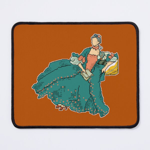 Item preview, Digital Pixel Art Portrait of Madame de Pompadour - "Pixel Pompadour" designed and sold by Fun Funky Designs.