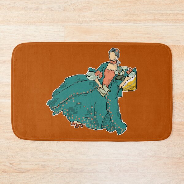 Item preview, Digital Pixel Art Portrait of Madame de Pompadour - "Pixel Pompadour"  designed and sold by Fun Funky Designs.