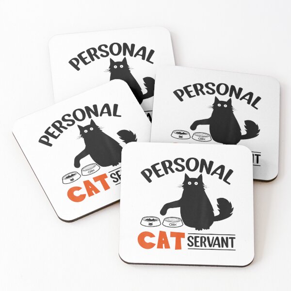 Item preview, Funny Black Cat Personal Cat Servant designed and sold by ideptamiderw.
