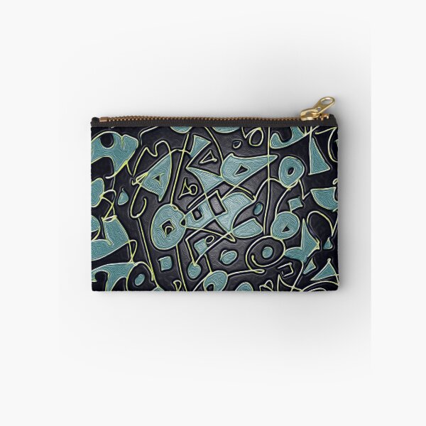Item preview, Blue, Black, And Yellow Funky Shapes, Abstract  designed and sold by ubustudio.