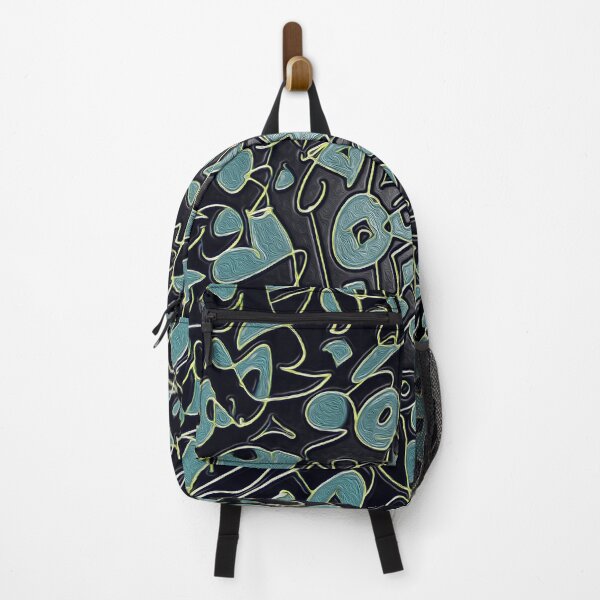 Item preview, Blue, Black, And Yellow Funky Shapes, Abstract designed and sold by ubustudio.