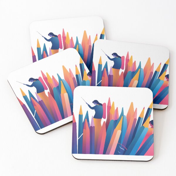 Item preview, teacher day conception piles of freshly sharpened pencils AI generated illustration designed and sold by M16ka7a.