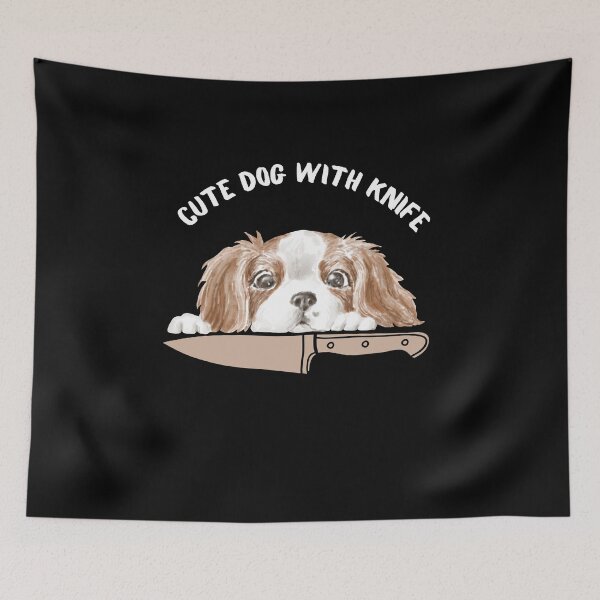 Item preview, Cute Dog with Knife designed and sold by GorinART.