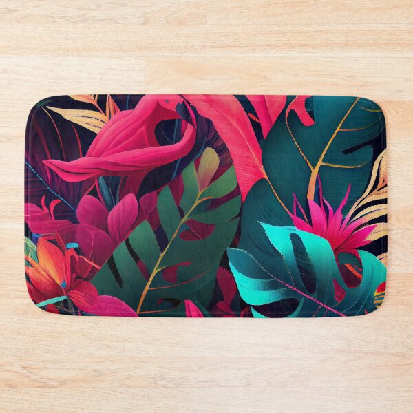 Item preview, Colorful Tropical Pattern Digital Painting designed and sold by CodeAndColors.