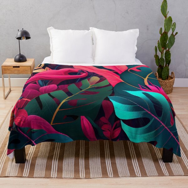 Item preview, Colorful Tropical Pattern Digital Painting designed and sold by CodeAndColors.