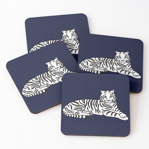 Item preview, Cute white tiger illustration  designed and sold by Yarafantasyart.