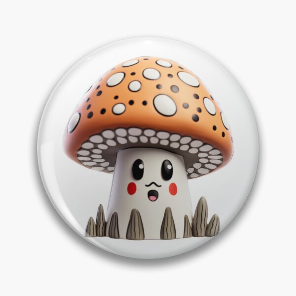 Artikelvorschau, Mustache Mushroom Shroom - Kawaii Toadstool entworfen und verkauft von TVBArchive.