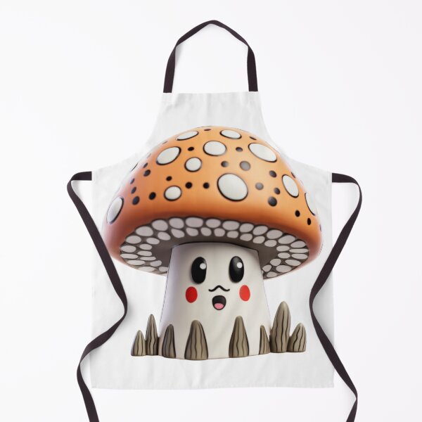 Item preview, Mustache Mushroom Shroom - Kawaii Toadstool designed and sold by TVBArchive.