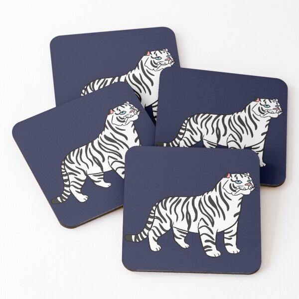 Item preview, Cute white tiger illustration  designed and sold by Yarafantasyart.