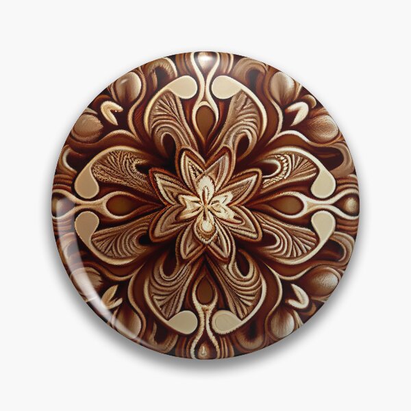 Artikelvorschau, Brown Brilliant New Mediterranean Pattern Digital Painting entworfen und verkauft von CodeAndColors.