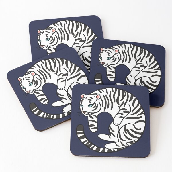 Item preview, Cute white tiger illustration  designed and sold by Yarafantasyart.