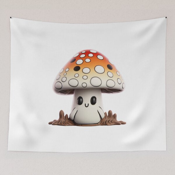 Item preview, Little Mushroom Shroom - Kawaii Toadstool designed and sold by TVBArchive.