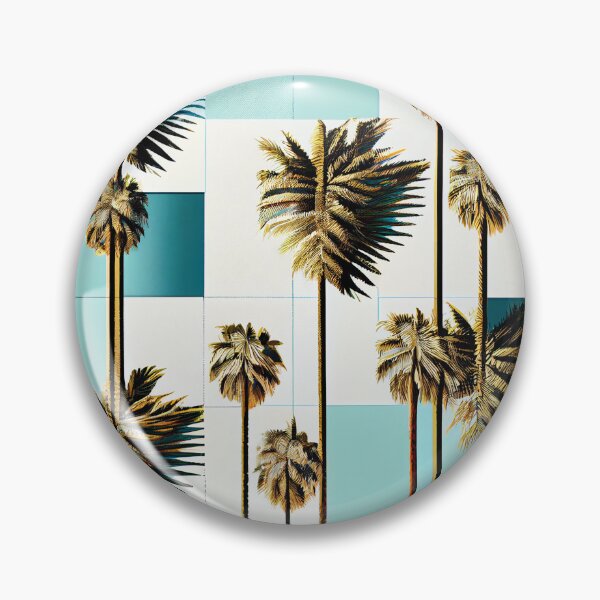 Artikelvorschau, Square California Chic Pattern Digital Painting entworfen und verkauft von CodeAndColors.