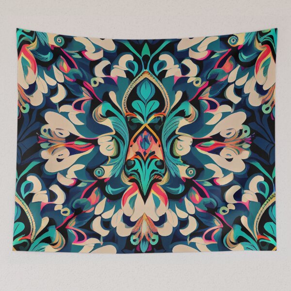 Item preview, Thick Fine Soft Maximalist Pattern Digital Painting designed and sold by CodeAndColors.