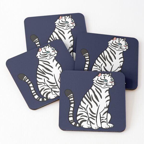 Item preview, Cute white tiger illustration  designed and sold by Yarafantasyart.