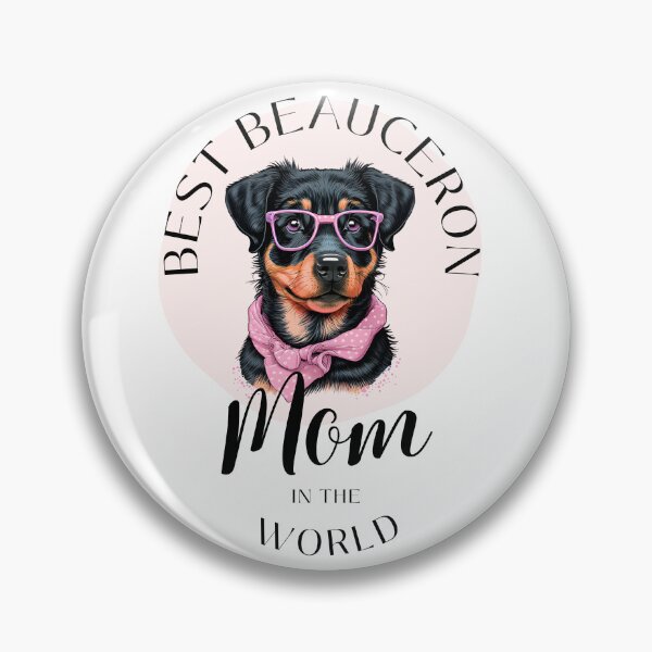 Item preview, Beauceron Dog with Pink Glasses and Pink Bandana - Best Beauceron Mom in the World designed and sold by IsaBoutiqueD.