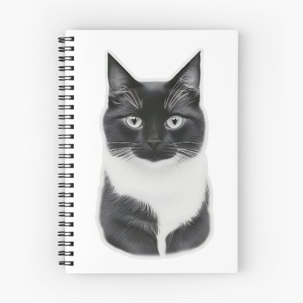 Item preview, black and white cat designed and sold by ViktorVigo.